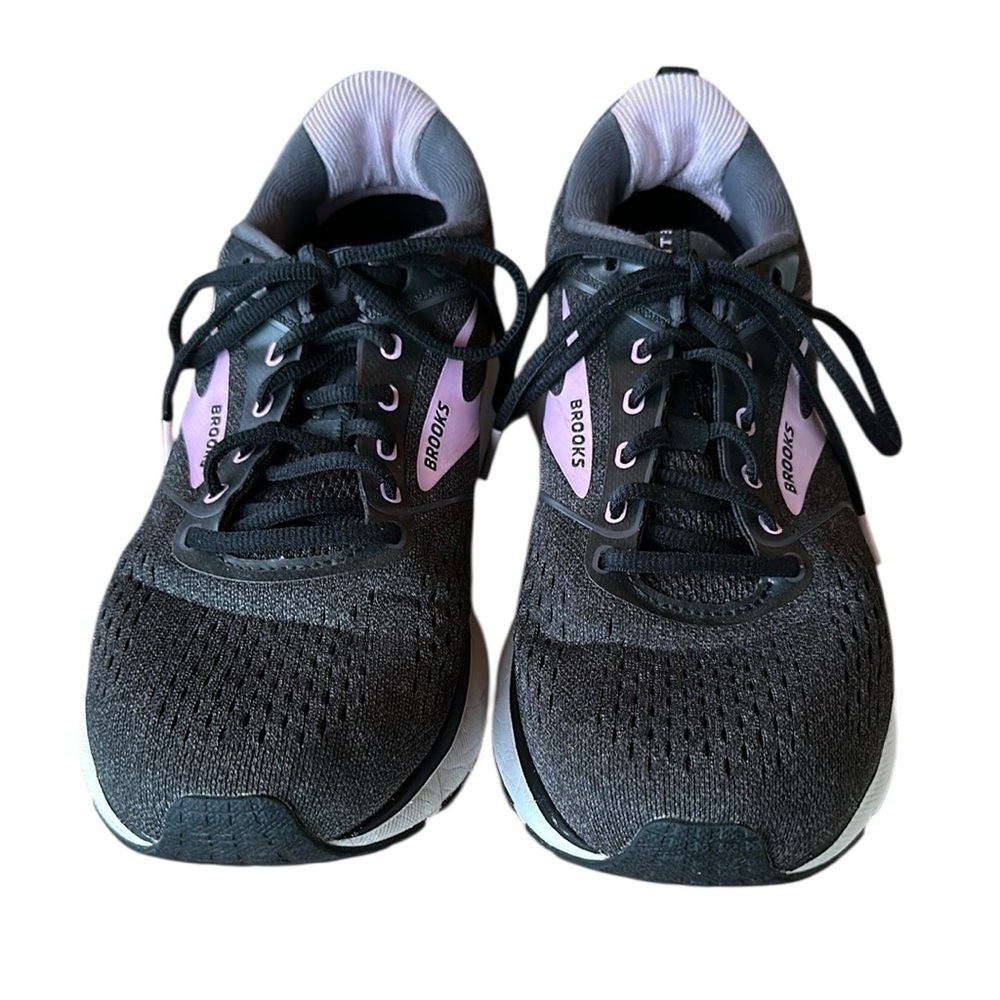 Women’s Brooks Transmit 3 Road Running Shoes Black Lilac Grey Sz 11